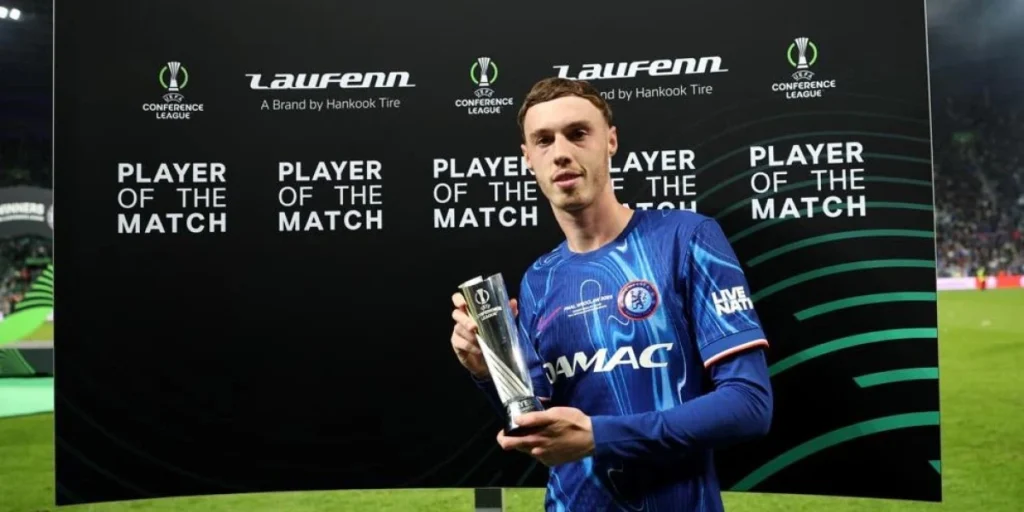 Ο MVP παίκτης του τελικού Europa Conference League 2025, Cole Palmer.